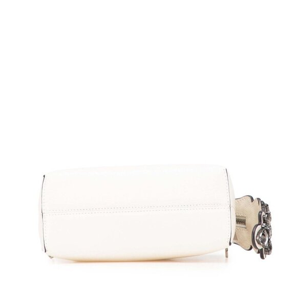 FENDI Ivory Leather Shoulder Bag - Picture 3 of 9